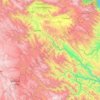 Carte topographique Provincia General Bilbao, altitude, relief