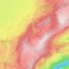 Carte topographique Aux Seignes, altitude, relief