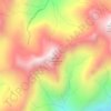 Carte topographique Mount Duckabush, altitude, relief