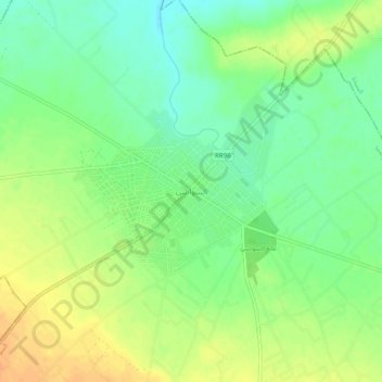 Carte topographique Souassi, altitude, relief