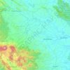 Carte topographique Tanah Tumbuh, altitude, relief