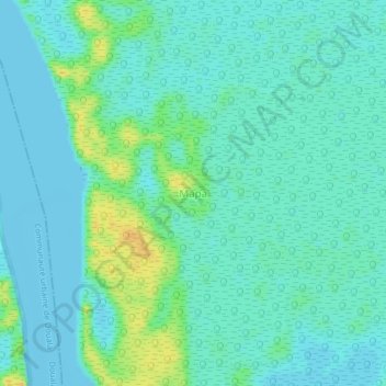 Carte topographique Mapa, altitude, relief