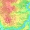 Carte topographique Les Tarrits, altitude, relief