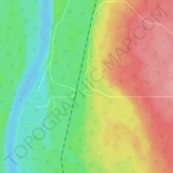 Carte topographique Chisholm, altitude, relief