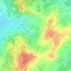 Carte topographique Les Grandes Plantes, altitude, relief