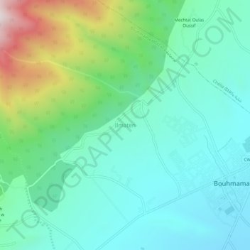 Carte topographique Ilmaten, altitude, relief