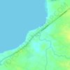 Carte topographique Calumangan, altitude, relief
