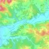 Carte topographique Le Haut Bourg, altitude, relief