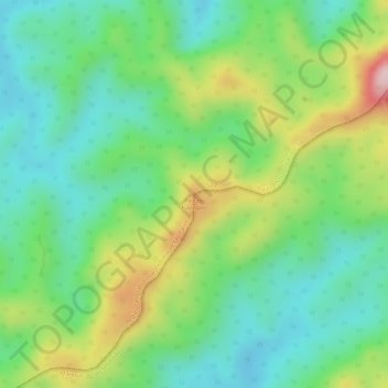 Carte topographique Pico do Papagaio, altitude, relief