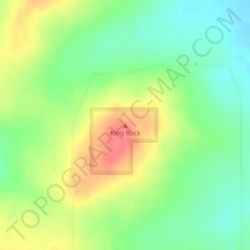 Carte topographique King Rock, altitude, relief