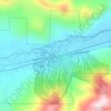 Carte topographique Rogers Crossing, altitude, relief