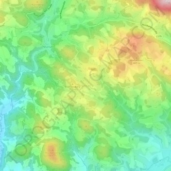 Carte topographique Mötlas, altitude, relief