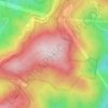 Carte topographique Calf Mountain, altitude, relief