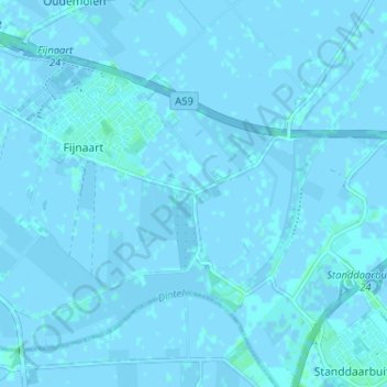 Carte topographique Kade, altitude, relief