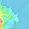 Carte topographique Majicavo-Lamir, altitude, relief