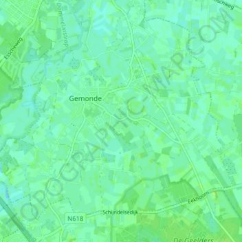 Carte topographique Besselaar, altitude, relief