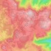 Carte topographique L'Hermet, altitude, relief