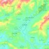 Carte topographique Gumelar, altitude, relief
