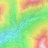 Carte topographique Cabadur, altitude, relief