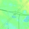 Carte topographique Elstow, altitude, relief