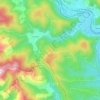 Carte topographique Le Pouget, altitude, relief