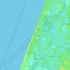 Carte topographique Bloemendaal aan Zee, altitude, relief