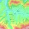 Carte topographique Tikabhairav, altitude, relief