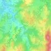 Carte topographique Fressanges, altitude, relief