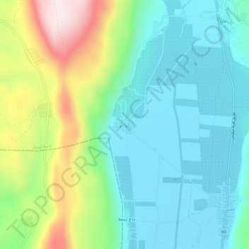 Carte topographique Kouaro, altitude, relief