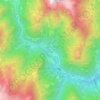 Carte topographique Fervento di Sopra, altitude, relief