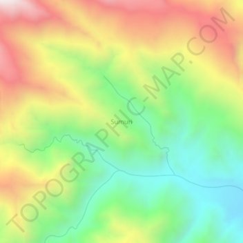 Carte topographique Sumuri, altitude, relief