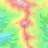 Carte topographique Mount Packenham, altitude, relief
