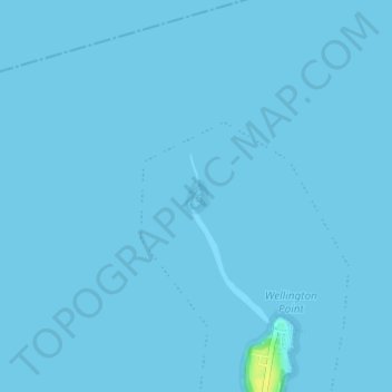 Carte topographique King Island, altitude, relief