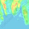 Carte topographique Giants Neck, altitude, relief