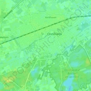 Carte topographique Hondsberg, altitude, relief