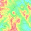 Carte topographique San Martín Huamelúlpam, altitude, relief