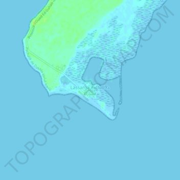 Carte topographique Lassarga, altitude, relief