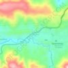 Carte topographique Santa Lucia, altitude, relief