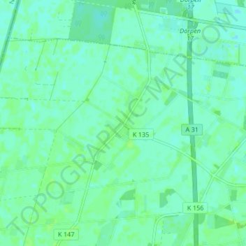 Carte topographique Neudersum, altitude, relief