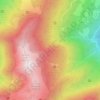 Carte topographique Rocher du Cra, altitude, relief