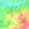 Carte topographique Les Charriers, altitude, relief