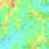 Carte topographique Wainui, altitude, relief