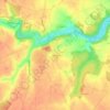 Carte topographique Les Cloux, altitude, relief