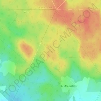 Carte topographique Notre-Dame-du-Chêne, altitude, relief