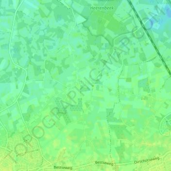 Carte topographique Snepseind, altitude, relief