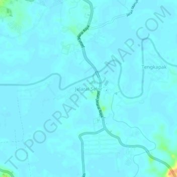Carte topographique Jelarai Selor, altitude, relief