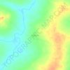 Carte topographique Neguela, altitude, relief
