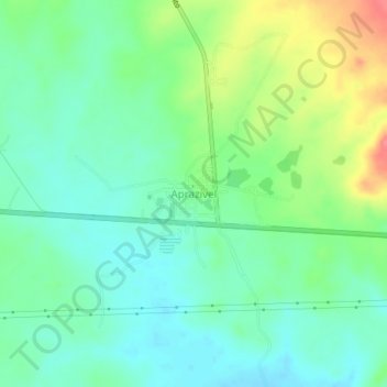 Carte topographique Aprazível, altitude, relief
