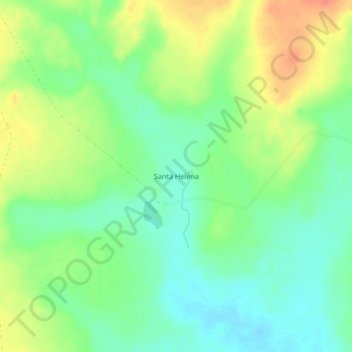 Carte topographique Santa Helena, altitude, relief