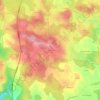 Carte topographique Rignac, altitude, relief